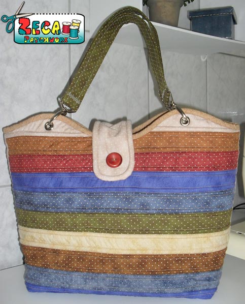 bolsa-patchwork-colorida Bolsa de Patchwork Colorida